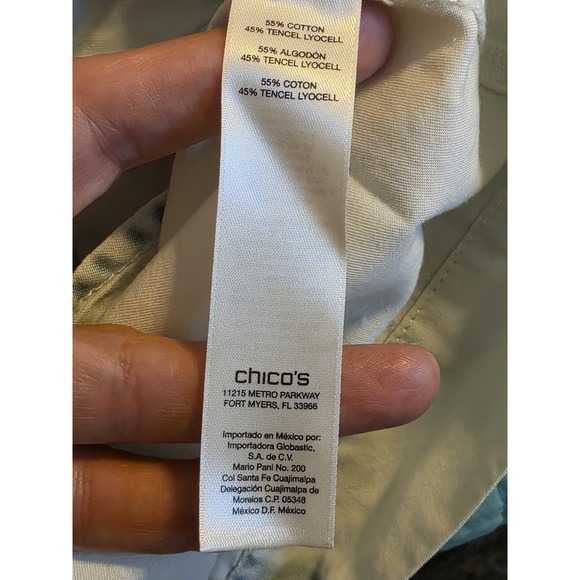 Chico's Sz 2(12) Dynamic Denim Jacket/Dress Light‎ Snowbird Cinch Waist Retro - Picture 5 of 9